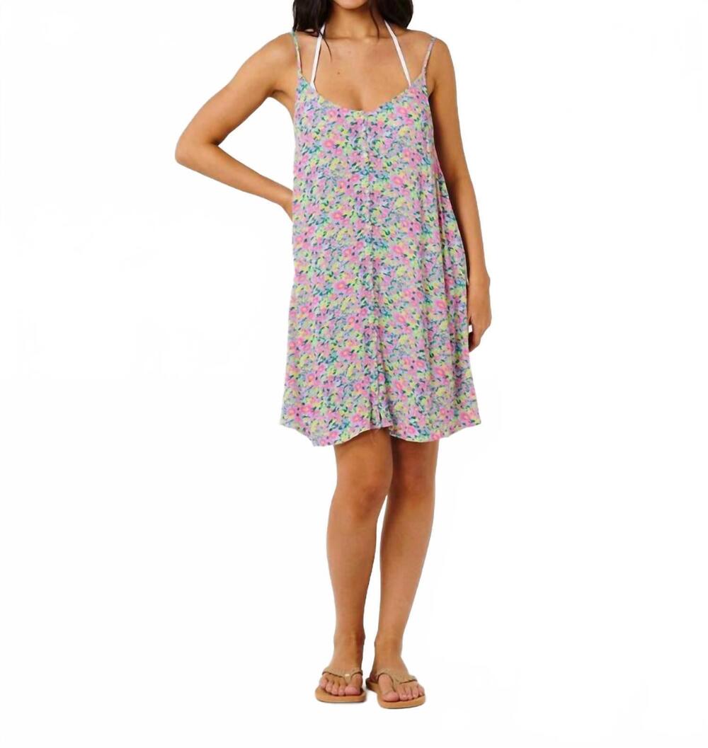 NEW RIP CURL party pack cover up dress in pink